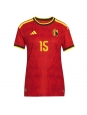 Ženske Nogometnih dresov Belgija Thomas Meunier #15 Domači SP 2026 Kratki rokavi Ženske Nogometnih dresov Belgija Thomas Meunier #15 Domači SP 2026 Kratki rokavi